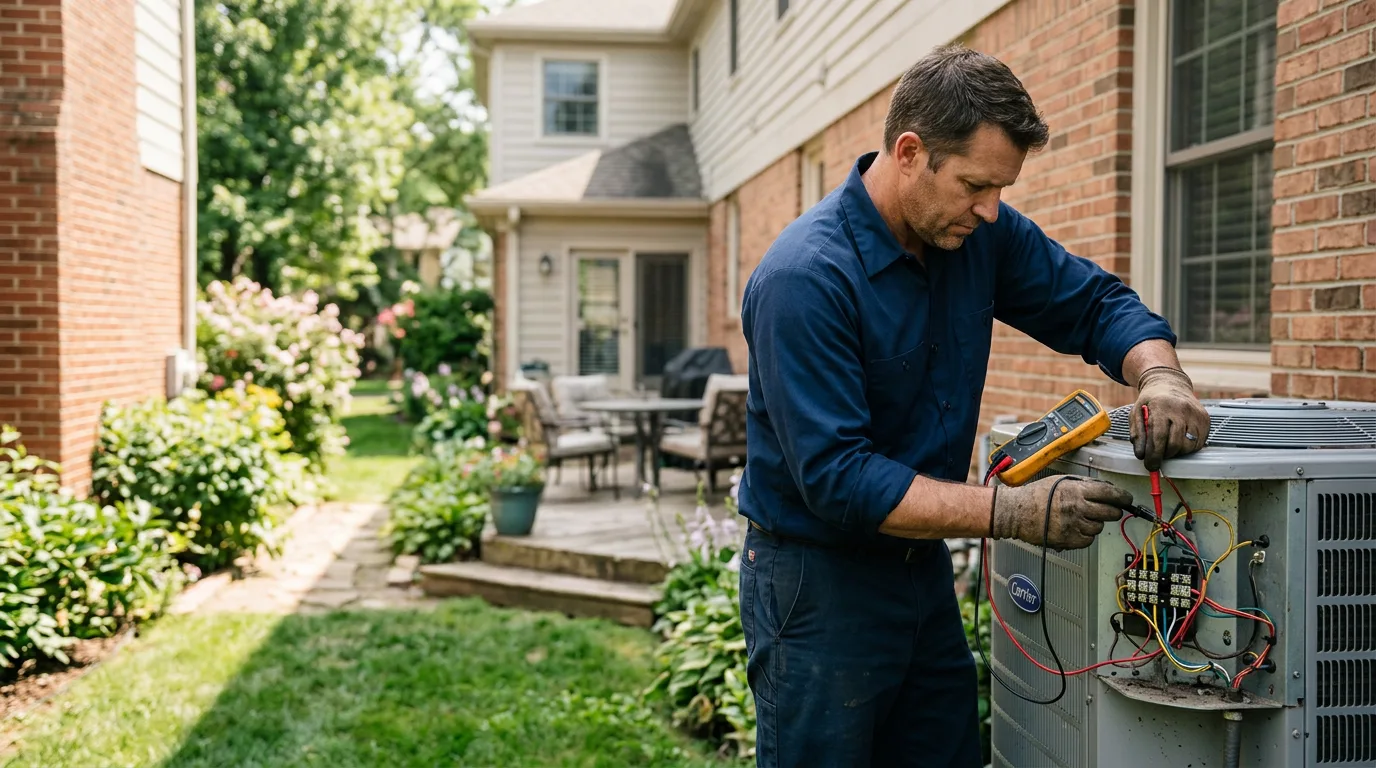 HVAC technician working near Harpers Ferry, IA